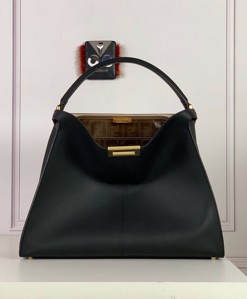 Fendi Peekaboo X lite Large Handbag 8BN304 Black